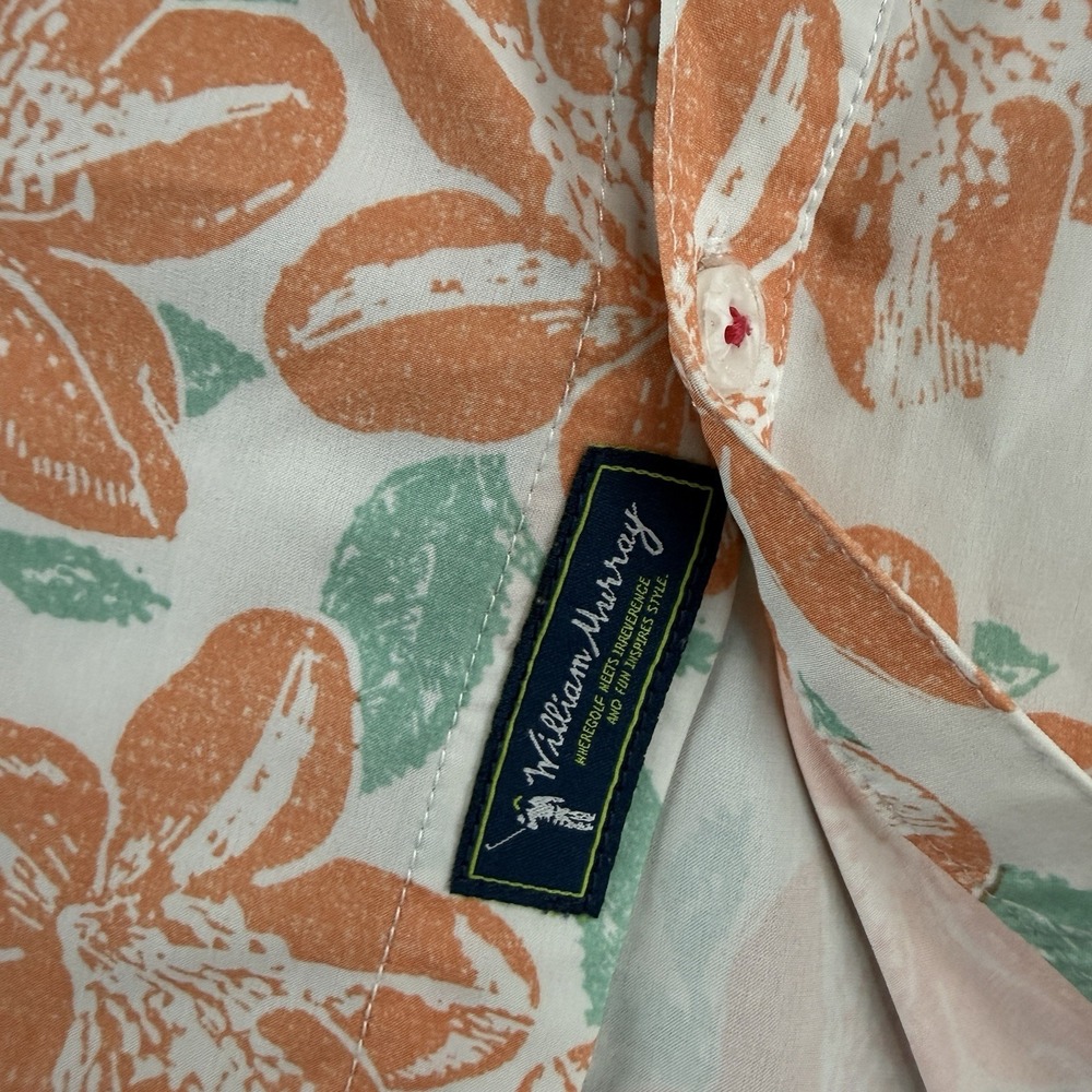 William Murray Button Front Shirt Men's Short Sleeve Size Large Floral Print - Picture 3 of 9